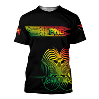 PNG Hibiscus Tribal Pattern T Shirt Motuan Reggae Color LT7 Reggae - Polynesian Pride