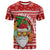 Hawaii Christmas T Shirt Mele Kalikimaka Tropical Santa LT7 Red - Polynesian Pride