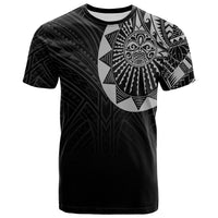 Polynesian Full Sleeve Tattoo T Shirt Silver Vibes LT7 Unisex Black - Polynesian Pride