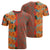 Tropical Polynesian Hawaiian T Shirt Haka Style Unisex Orange - Polynesian Pride