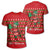 Hawaiian Turtle Christmas T Shirt Red Felix Style AH Unisex Red - Polynesian Pride