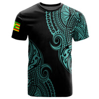 Personalized Hawaii Kanaka Map Polynesian Warrior Ikaika Unisex T Shirt William Style Turquoise - Polynesian Pride