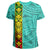 Hawaii Kanaka Flag Polynesian T Shirt Kanaka Maoli Spirit Turquoise - Polynesian Pride