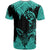 Hawaii Polynesian Warrior Ikaika T Shirt Benjamin Style Turquoise - Polynesian Pride