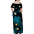 Hawaii Matching Dress and Hawaiian Shirt Hawaii Turtle Plumeria Mixed Polynesian Turquoise Style LT9 - Polynesian Pride