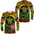 Polynesian Turtle Long Sleeve Shirt Circle Turtle Hibiscus Reggae LT9 Unisex Reggae - Polynesian Pride