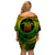 Polynesian Turtle Women Off Shoulder Short Dress Circle Turtle Hibiscus Reggae LT9 - Polynesian Pride