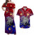 Hawaii Matching Dress and Hawaiian Shirt Hawaii Turtle Plumeria Mixed Polynesian Style LT9 Gradient - Polynesian Pride