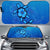 Turtle Hibiscus Ocean Car Sun Shade AH Auto Sun Shade Universal Fit White - Polynesian Pride