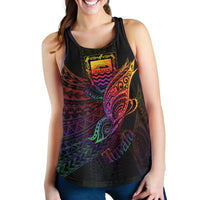 Tuvalu Women's Racerback Tank - Butterfly Polynesian Style - Polynesian Pride