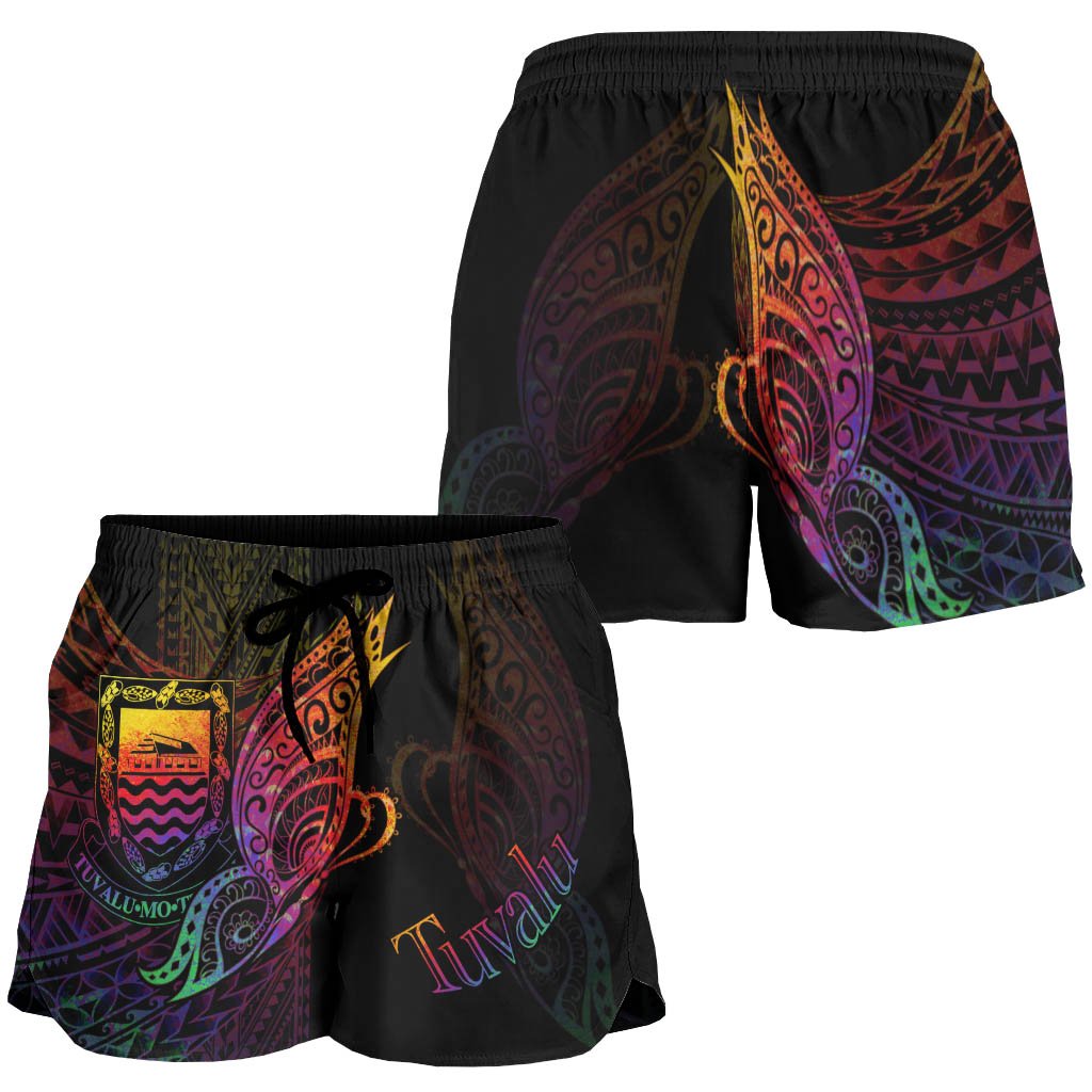 Tuvalu Women's Shorts - Butterfly Polynesian Style - Polynesian Pride