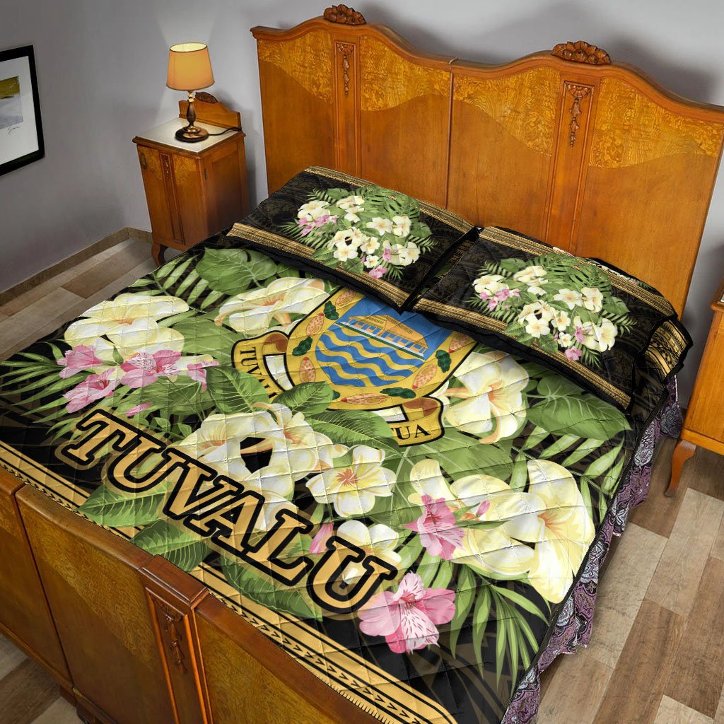 Tuvalu Quilt Bed Set - Polynesian Gold Patterns Collection - Polynesian Pride