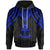 Tuvalu Hoodie Polynesian Armor Style Blue Blue - Polynesian Pride