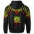 Tuvalu Zip up Hoodie Polynesian Armor Style Reagge - Polynesian Pride