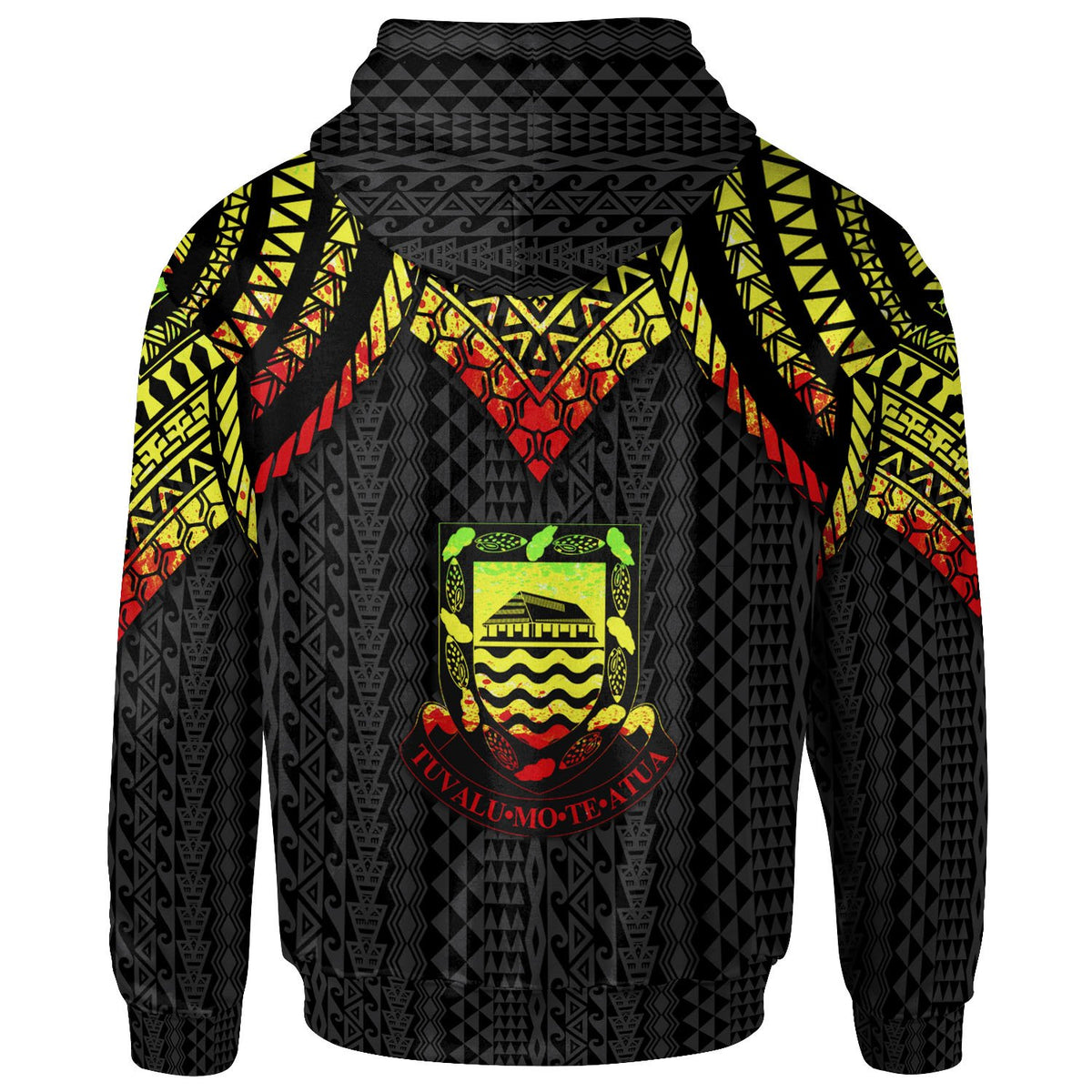 Tuvalu Hoodie Polynesian Armor Style Reagge - Polynesian Pride