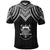 Tuvalu Polo Shirt Polynesian Armor Style Black - Polynesian Pride