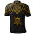 Tuvalu Polo Shirt Polynesian Armor Style Gold - Polynesian Pride