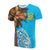 Tuvalu T Shirt Polynesian Palm Tree Flag Unisex Blue - Polynesian Pride