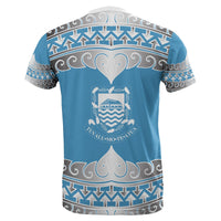 Tuvalu All Over T Shirt Tuvaluan Wave Style - Polynesian Pride