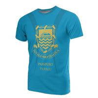 Tuvalu All Over Print T Shirt Passport Tuvalu Unisex Art - Polynesian Pride