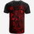 Tuvalu T Shirt Tuvaluan Coat of Arms Turtle Hibiscus Red - Polynesian Pride