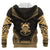 Tuvalu Polynesian Chief Custom Zip up Hoodie Gold Version Unisex Gold - Polynesian Pride