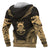 Tuvalu Polynesian Chief Custom Zip up Hoodie Gold Version - Polynesian Pride