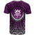 Tuvalu T Shirt Circle Pattern Purple - Polynesian Pride