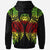 Tuvalu Zip up Hoodie Polynesian Lion Head Reggae Style - Polynesian Pride