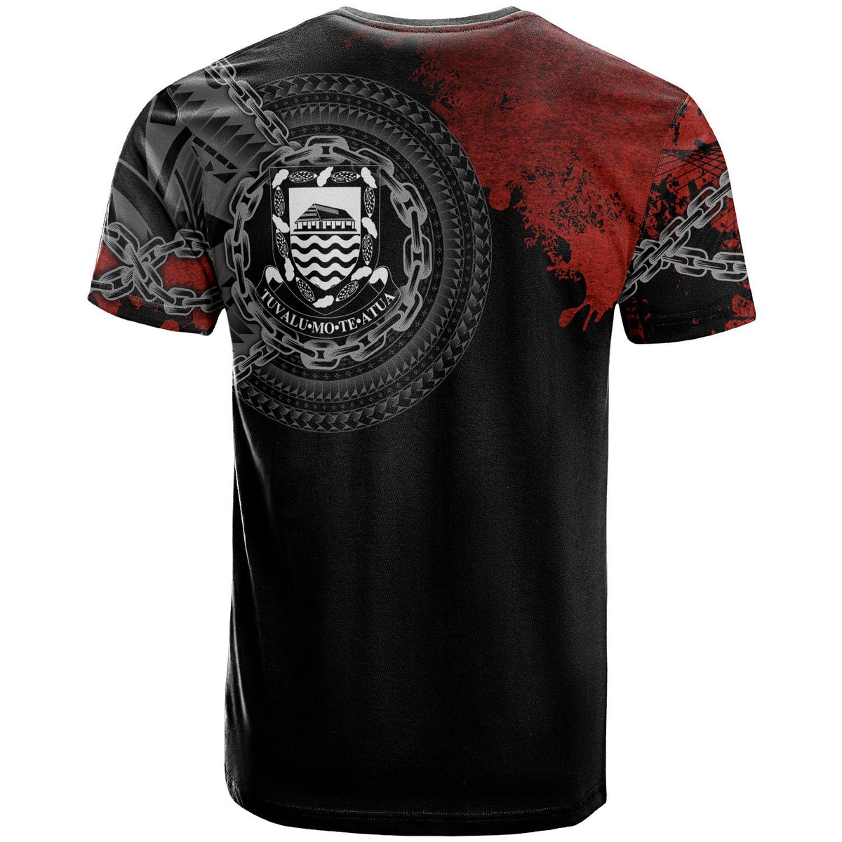 Tuvalu Polynesian Custom T Shirt Polynesian Chain Style - Polynesian Pride