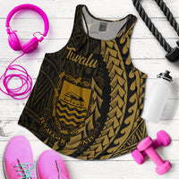 Tuvalu Women's Racerback Tank - Wings Style - Polynesian Pride