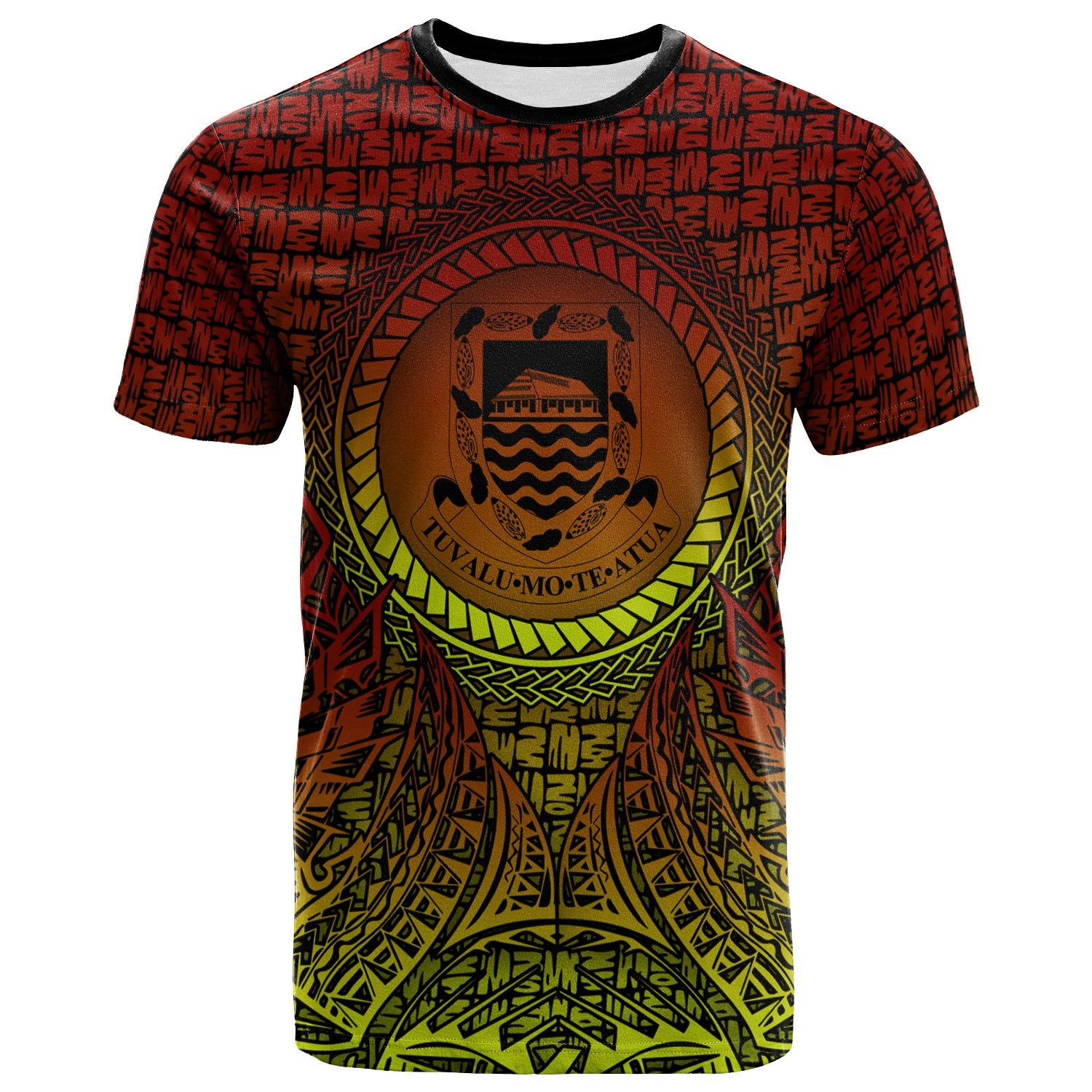 Tuvalu T Shirt Polynesian Circle Pattern Unisex Reggae - Polynesian Pride