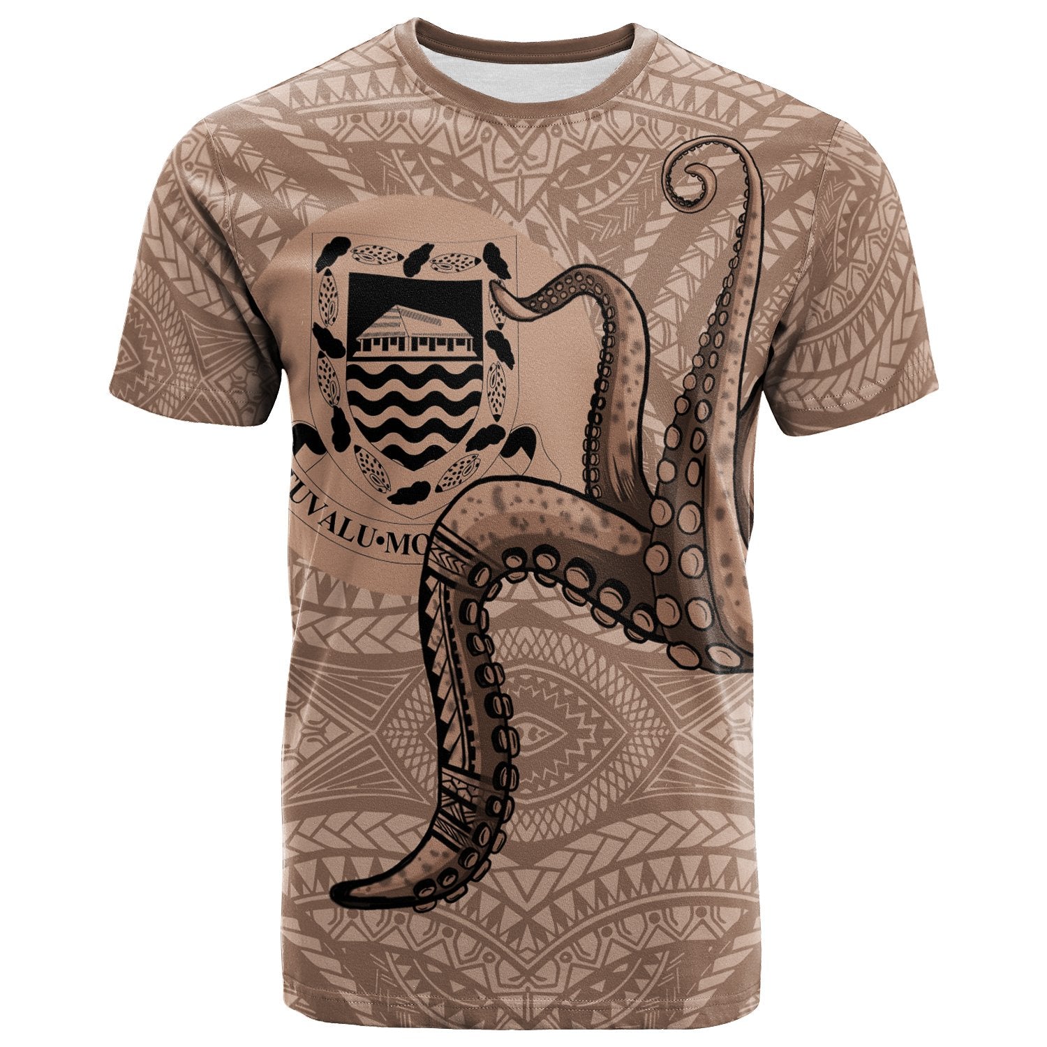 Tuvalu T Shirt Octopus Tentacle Unisex Art - Polynesian Pride