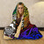 Tuvalu Hooded Blanket - Rainbow Polynesian Pattern - Polynesian Pride