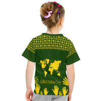 Federated States of Micronesia United Nations Day T Shirt Green Simple World Map Version LT9 - Polynesian Pride