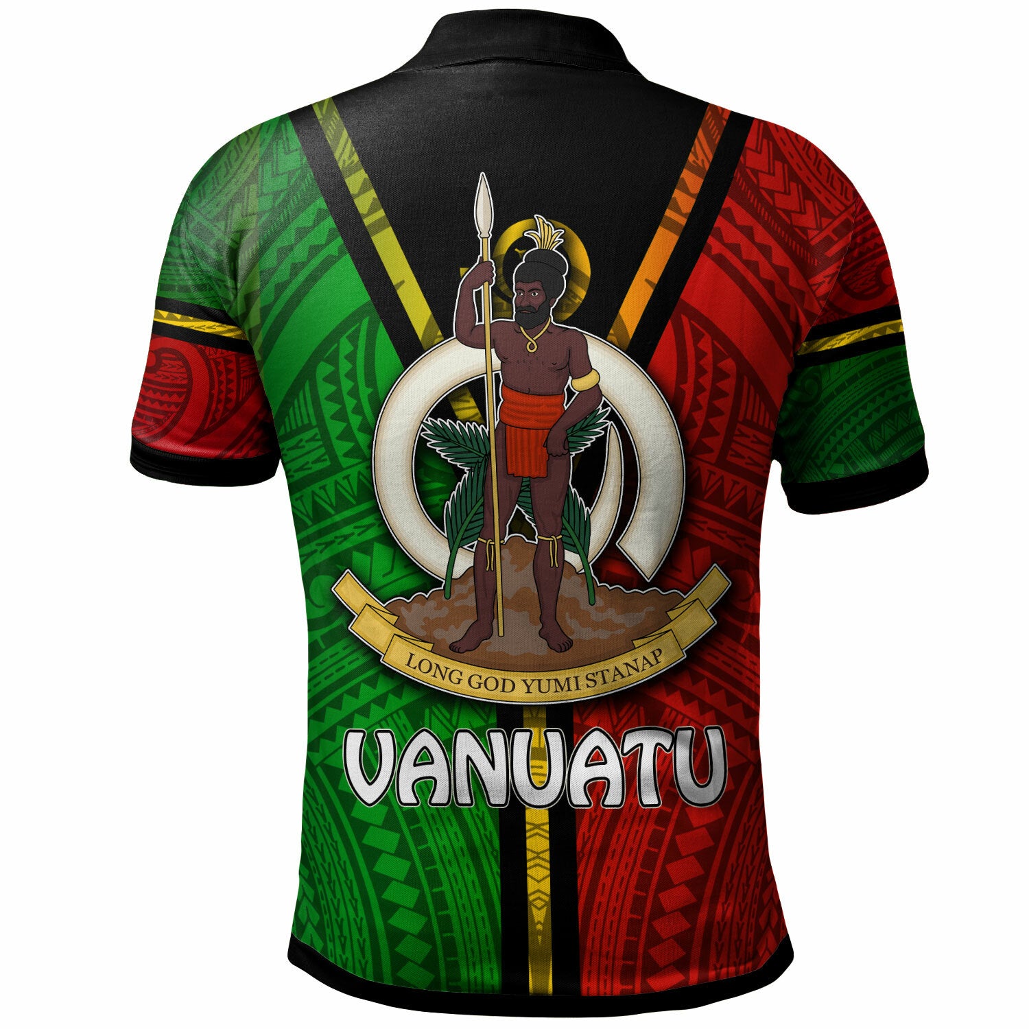 Vanuatu Polo Shirt Custom Vanuatu Flag Style Polo Shirt LT10 - Polynesian Pride