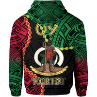 Custom Vanuatu Hoodie Basic Coat of Arms LT9 - Polynesian Pride