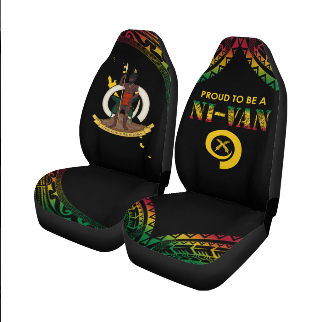 Vanuatu Proud To Be A Ni-Van - Polynesian Pattern Car Seat Covers LT7 - Polynesian Pride