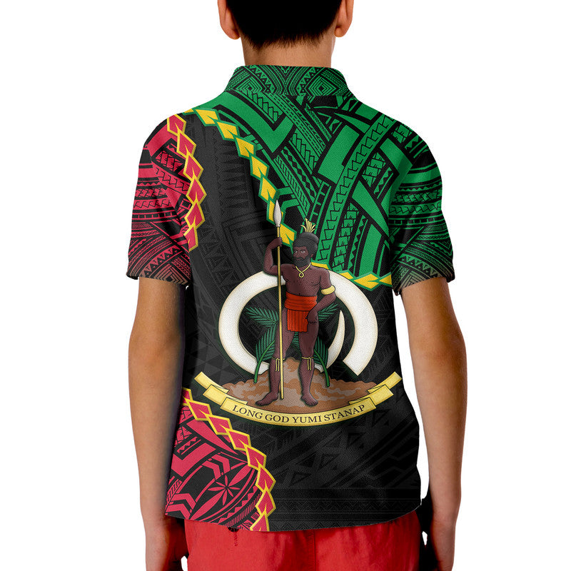 Vanuatu Polo Shirt Basic Coat Of Arms LT9 - Polynesian Pride