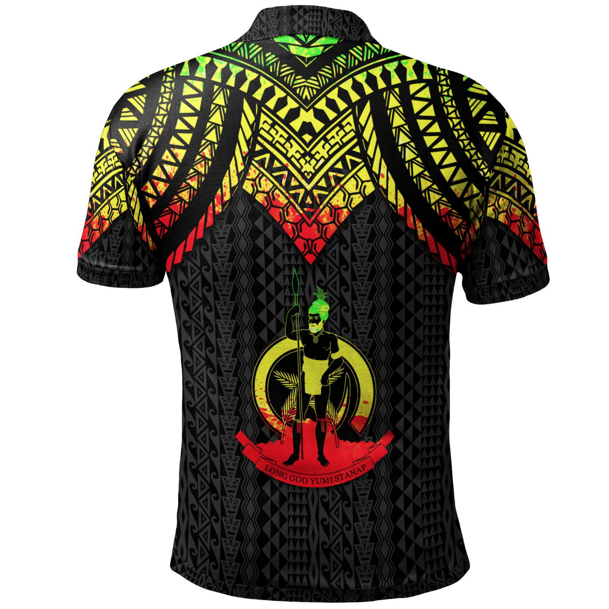 Vanuatu Polo Shirt Polynesian Armor Style Reagge - Polynesian Pride
