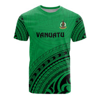 Vanuatu All Over T Shirt Vanuatuan Coat of Arms Polynesian Tribal Gree Version Unisex Green - Polynesian Pride