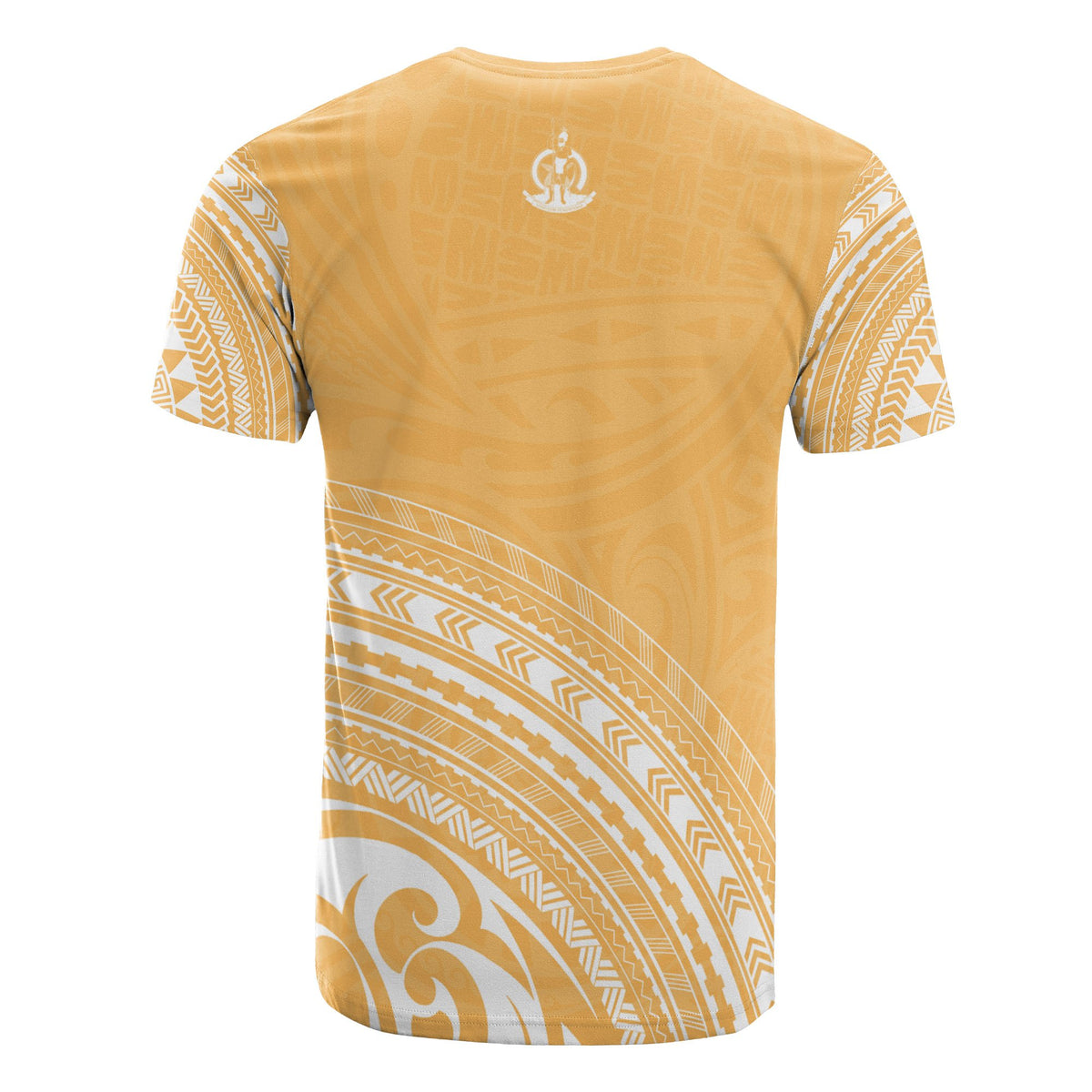 Vanuatu All Over T Shirt Vanuatuan Coat of Arms Polynesian Tribal Gold Version - Polynesian Pride