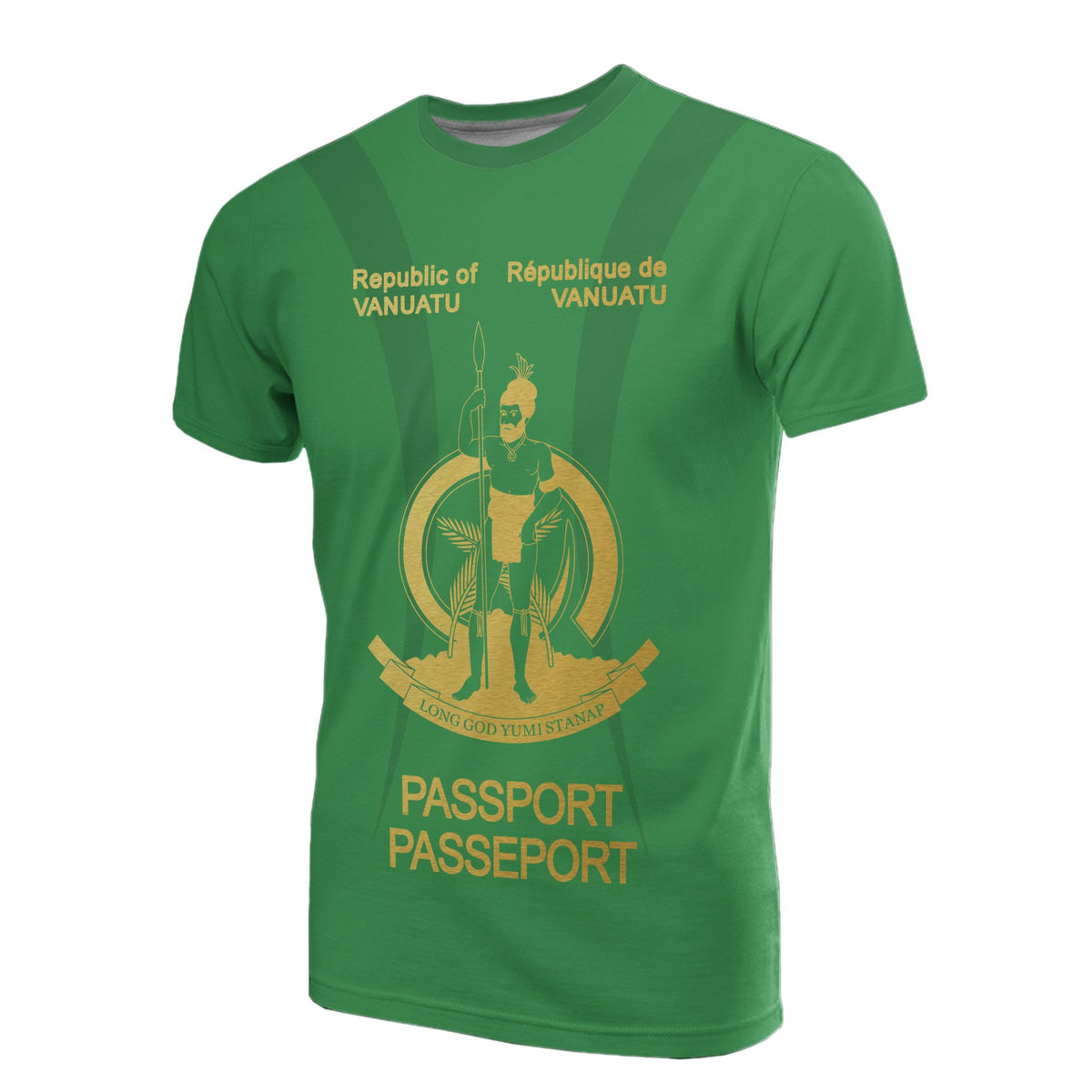 Vanuatu All Over Print T Shirt Republic Vanuatu Passport Unisex Art - Polynesian Pride
