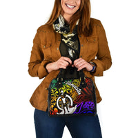 Vanuatu Shoulder Handbag - Rainbow Polynesian Pattern - Polynesian Pride