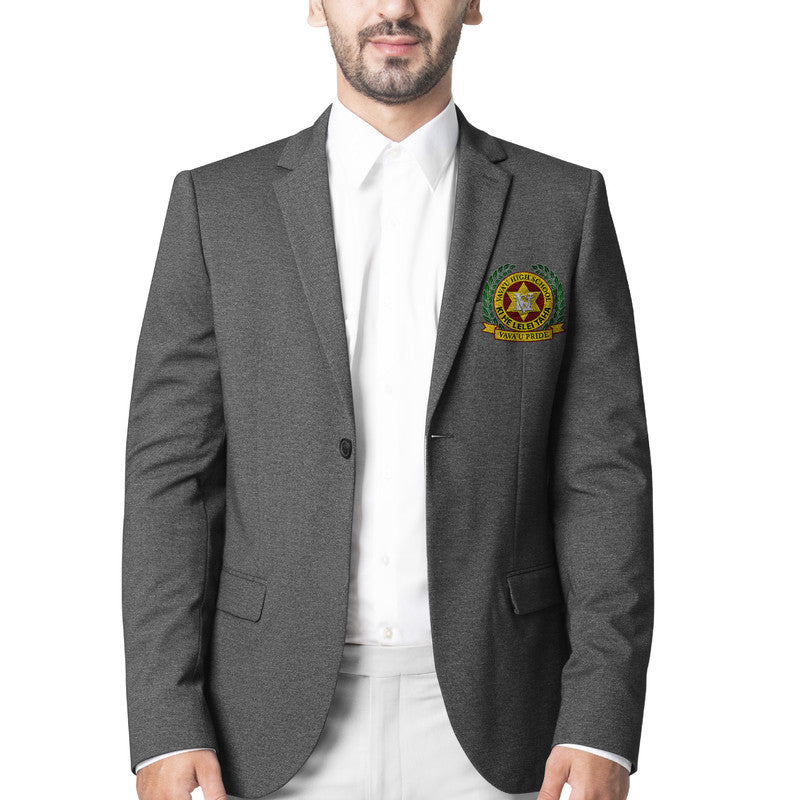 Tonga Vava'u High School Blazer Original Style - Grey LT8 Unisex Grey - Polynesian Pride