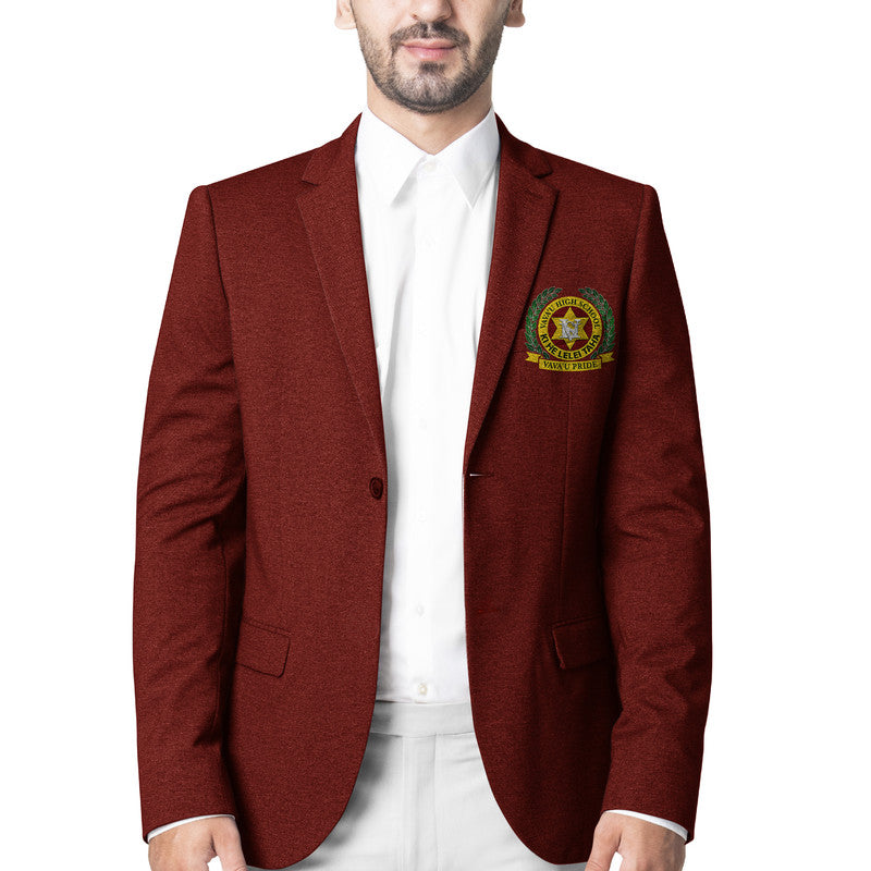 Tonga Vava'u High School Blazer Original Style - Maroon LT8 Unisex Maroon - Polynesian Pride