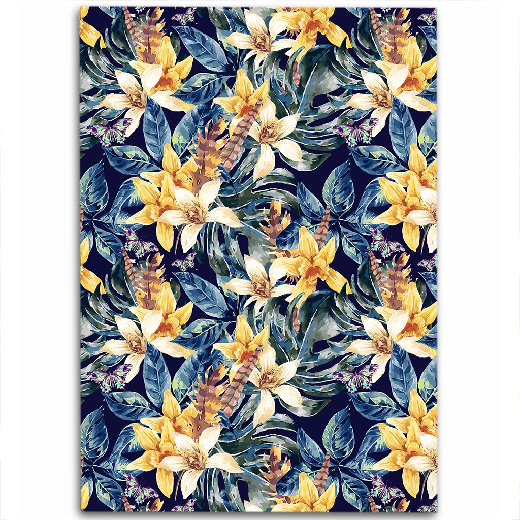 Vintage Floral Area Rug - AH Luxurious - Polynesian Pride