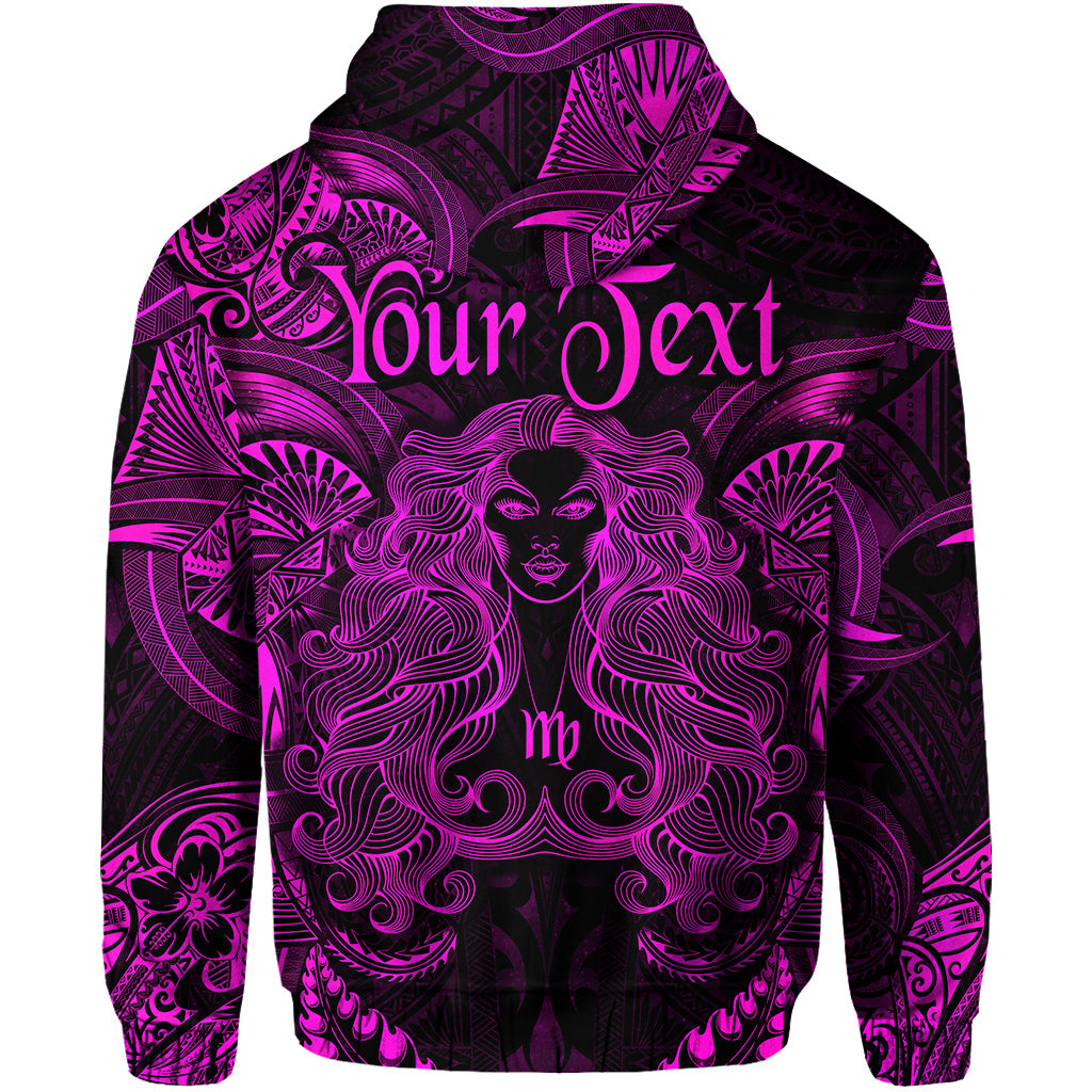 Custom Virgo Zodiac Polynesian Hoodie Unique Style Pink LT8 - Polynesian Pride