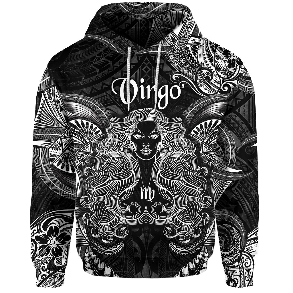 Custom Virgo Zodiac Polynesian Hoodie Unique Style Black LT8 - Polynesian Pride