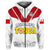 Mate Maa Tonga Rugby Hoodie Tongan Kupesi White Style LT9 - Polynesian Pride